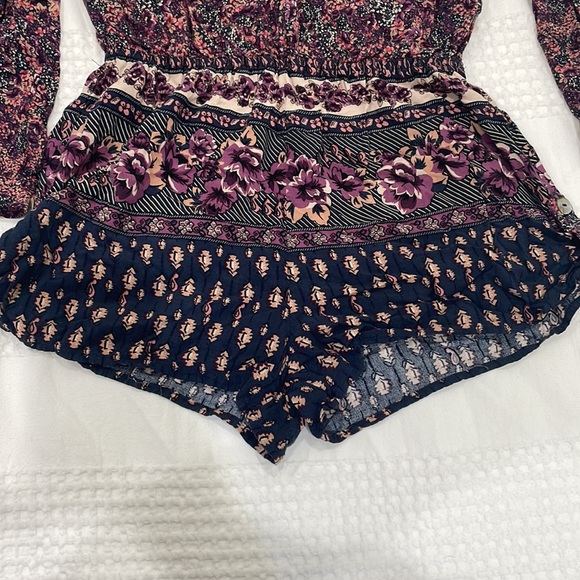 Purple long sleeve romper - Picture 2 of 8